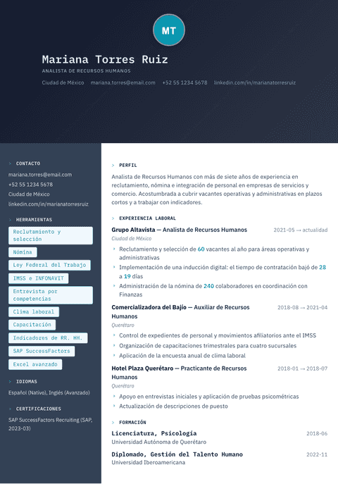 Plantilla de currículum Code Terminal