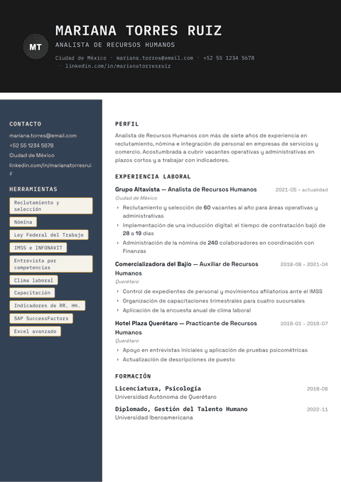 Plantilla de currículum Codebase