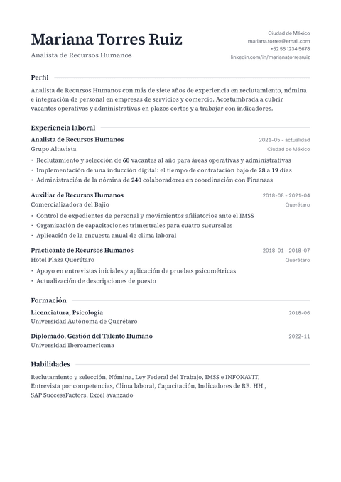 Plantilla de currículum Editorial Classic