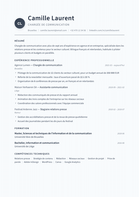 Modèle de CV Thesis