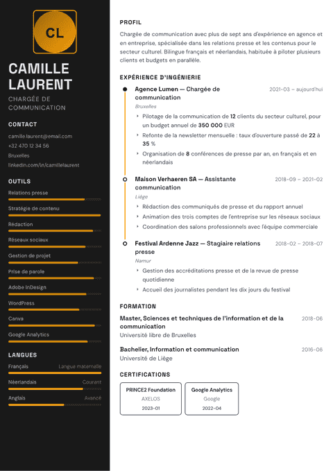 Modèle de CV Architect
