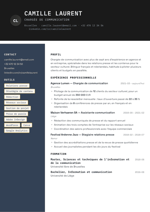 Modèle de CV Codebase